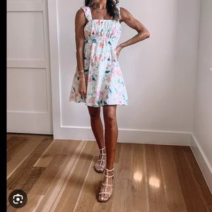 COPY - Abercrombie & Fitch Pride Puff Strap Babydoll Mini Dress 💐👗